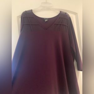 Plum woman’s dress top.